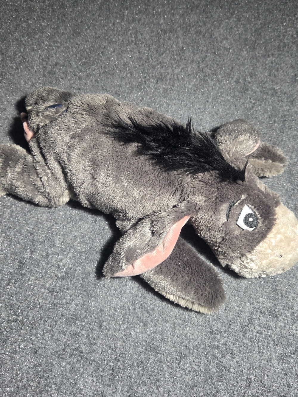 Disney Parks Eeyore Plush 15" Lying Down Floppy Stuffed Animal Removable Tail